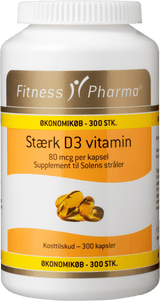 Fitness Pharma Stærk D3 Vitamina 300 Stk