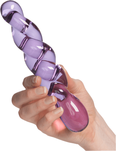 Syndig Twisted Lover Glas Dildo 198 cm