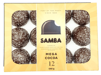 Samba Mega Kokos Flødeboller 12 STK 540 g