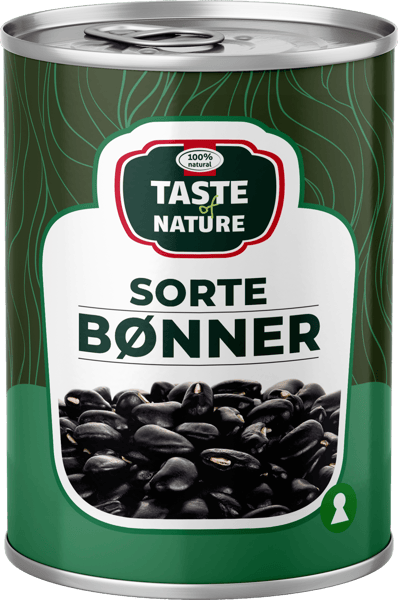Taste of Nature sorter Bønner 400g