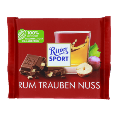 Ritter Sport Rom Rosin Nød 100 g