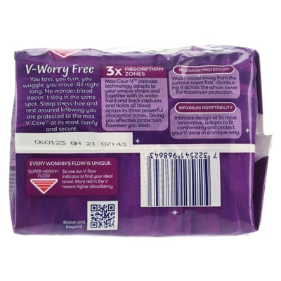 Libresse Ultra Goodnight Large+ natbind med vinger 18 stk