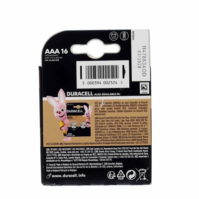 Duracell helt enkelt AAA (MN2400 LR03) 16 STK