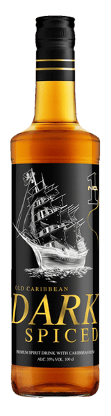 No1 Old Caribbean Dark speziata con rum 35% 1 l