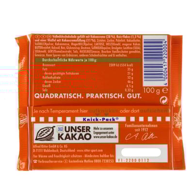 Ritter Sport Waffel 100 g