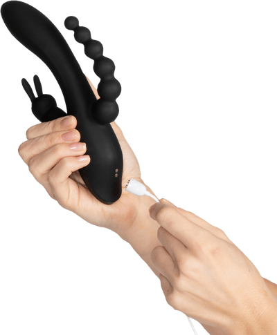 Sinful Triple Fun Opladelig Rabbit Vibrator