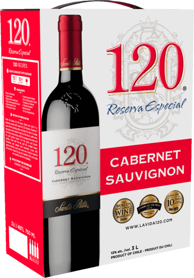 Santa Rita 120 Cab Sauvignon 3L BIB