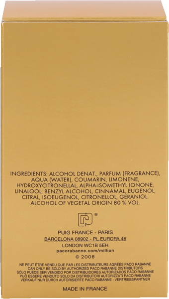 Paco Rabanne 1 Million Edt Spray 50ml