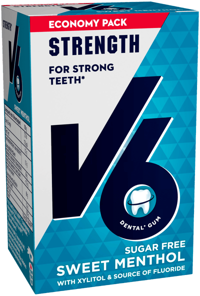 V6 farina dolce mentolo Økonomipakke 70 g