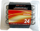 Batterier AAA Alkaline 24-pk