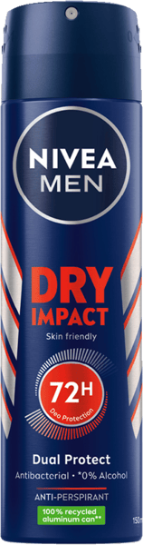 Nivea Deo Dry Impact Spray maschio 150 ml