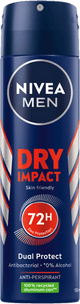 Nivea Deo Dry Impact Spray maschio 150 ml