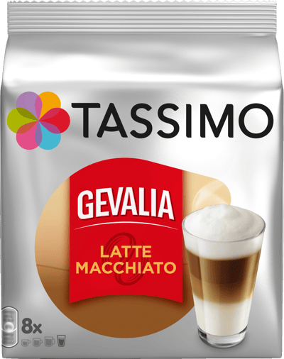 Tassimo Kapsler Gevalia Latte MacchiatiTo