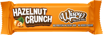 Crunch di nocciola di proteina di proteina Wileppy 58 g