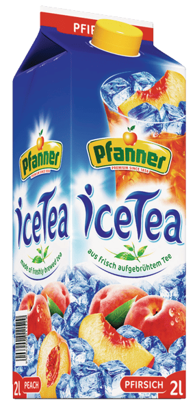 Pfanner icetea peach 2 l
