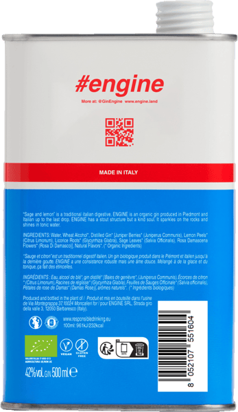 Engine Organic Gin 42% 05l