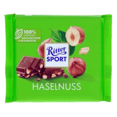 Ritter Sport mælk M Hasselnød Splitter 100 g