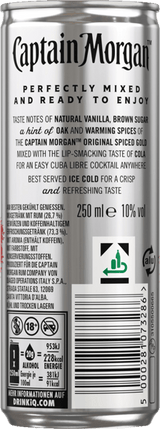 Capitano Morgan e Cola 10% 025 L + Pant