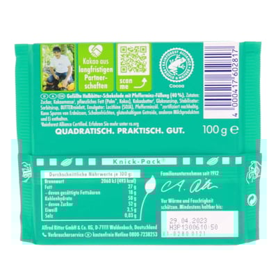 Ritter Sport Pebermynte 100 g