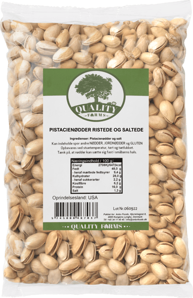 Pistacienødder Ristede & Saltede 700 g