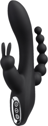 Triplă triplă triplă vibrator de iepure opladelig