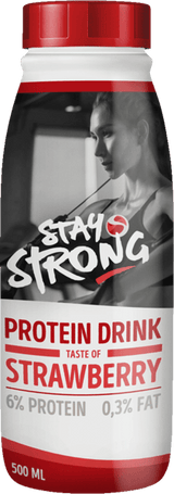 Proteindrik jordbær rămâne puternic 6x500 ml
