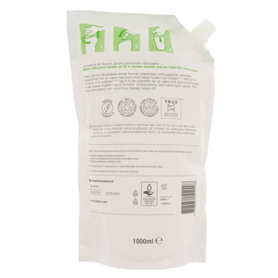Sanex Zero % Flyd Håndsæbe 1000 ml Refill