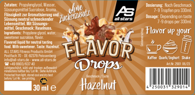 All Stars Aroma picături Hasselnød 30ml